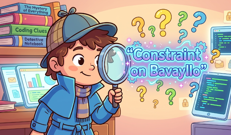 What Is “Constraint on Bavayllo”? A Clear Explanation